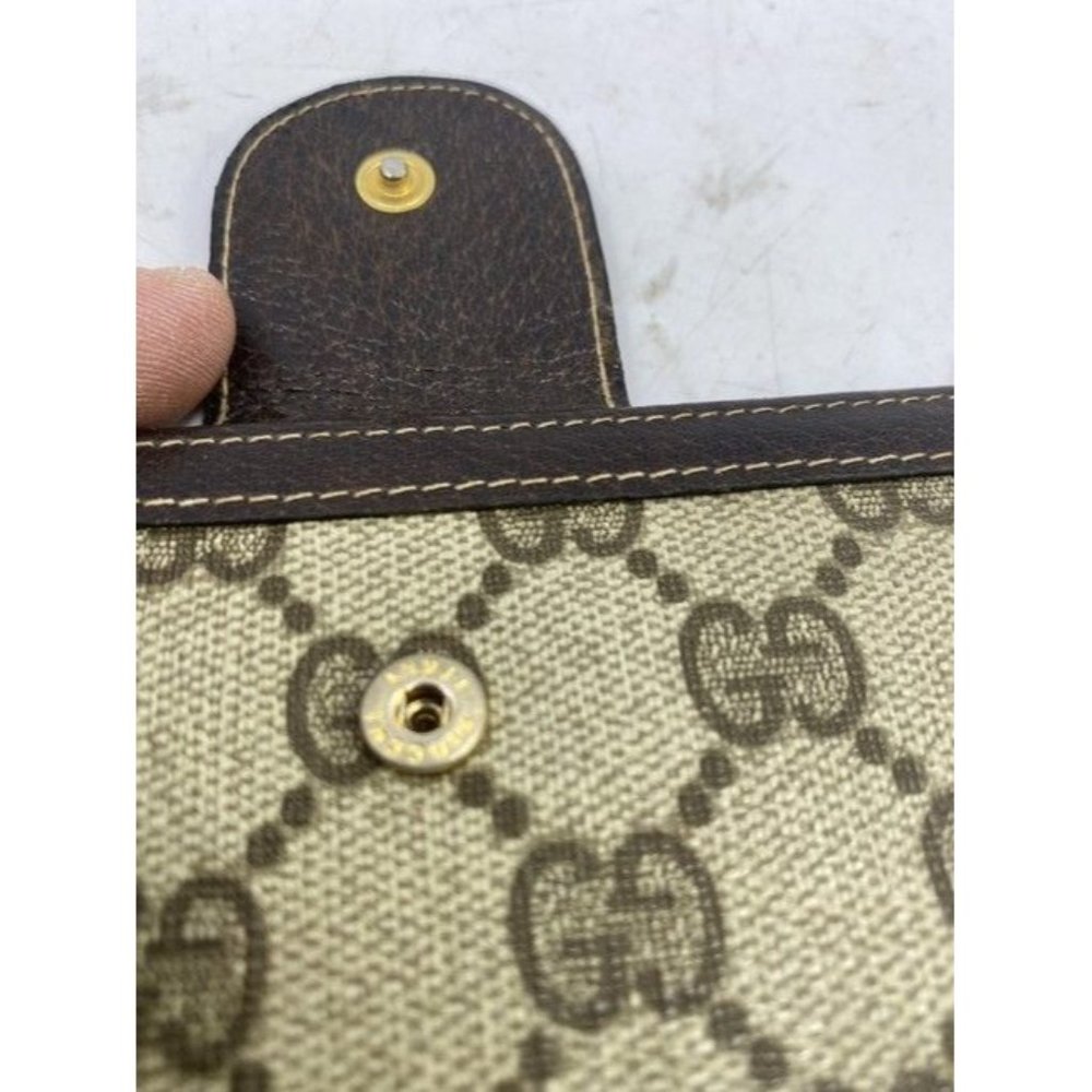 Gucci Brown Long Vintage Canvas Wallet - Picture 9 of 9